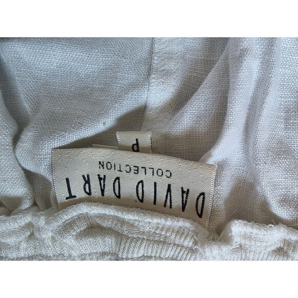 David Dart Collection White Linen Maxi Skirt P - Picture 5 of 8
